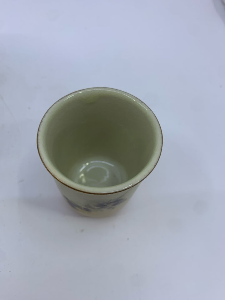 PANSIES CERAMIC BED SIDE CUP/PITCHER.