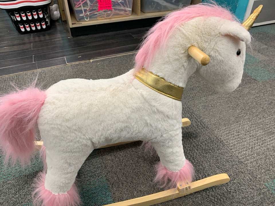 NWT PLUSH UNICORN ROCKING HORSE