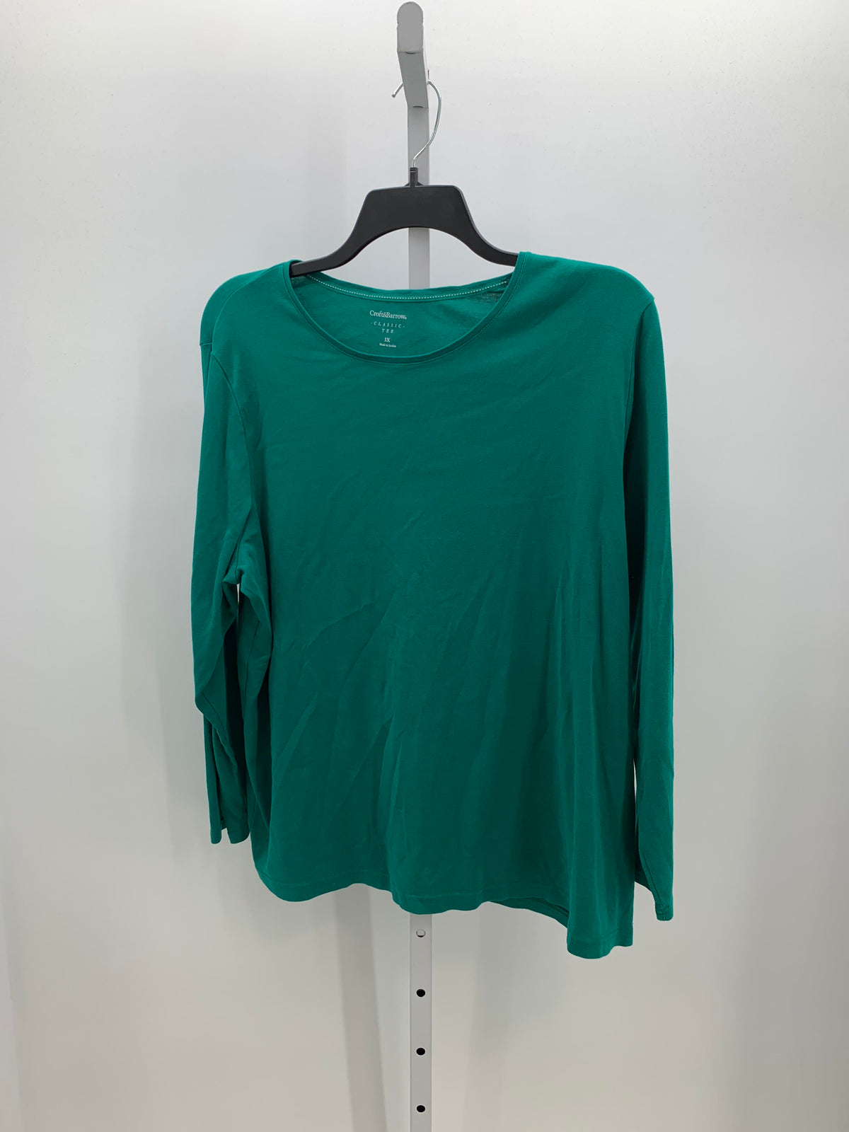 Croft & Barrow Size 3X Womens 3/4 Sleeve Shirt