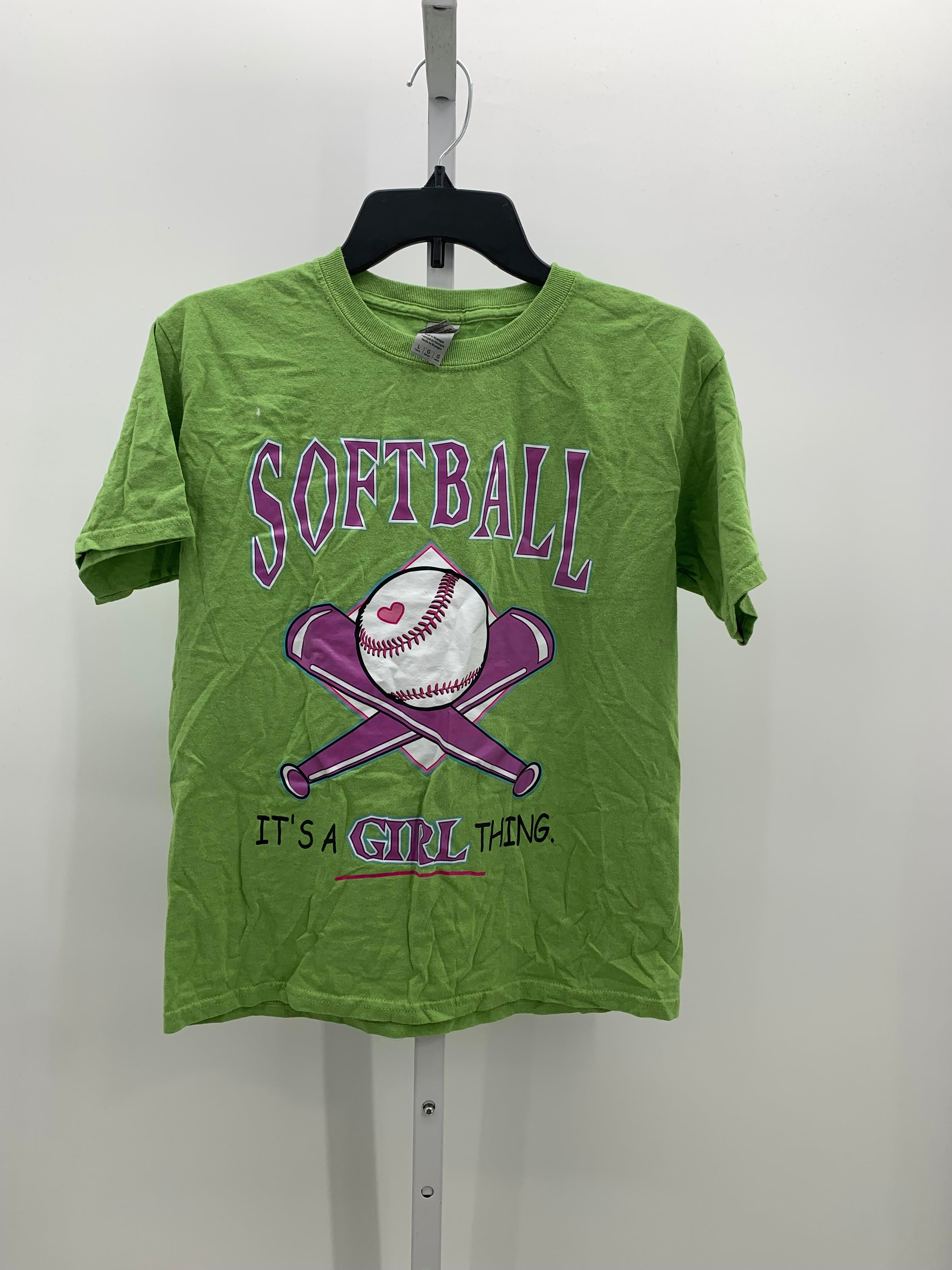 Gildan Size 10-12 Girls Short Sleeve Shirt