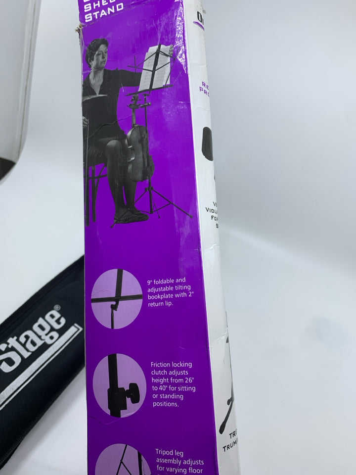 NIB CLASSIC METAL MUSIC STAND.