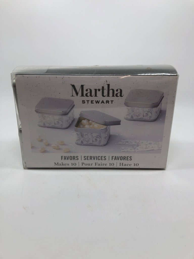 10 NIB WEDDING FAVOR BOXES.