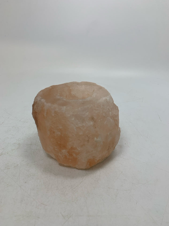 SALT ROCK CANDLE HOLDER.