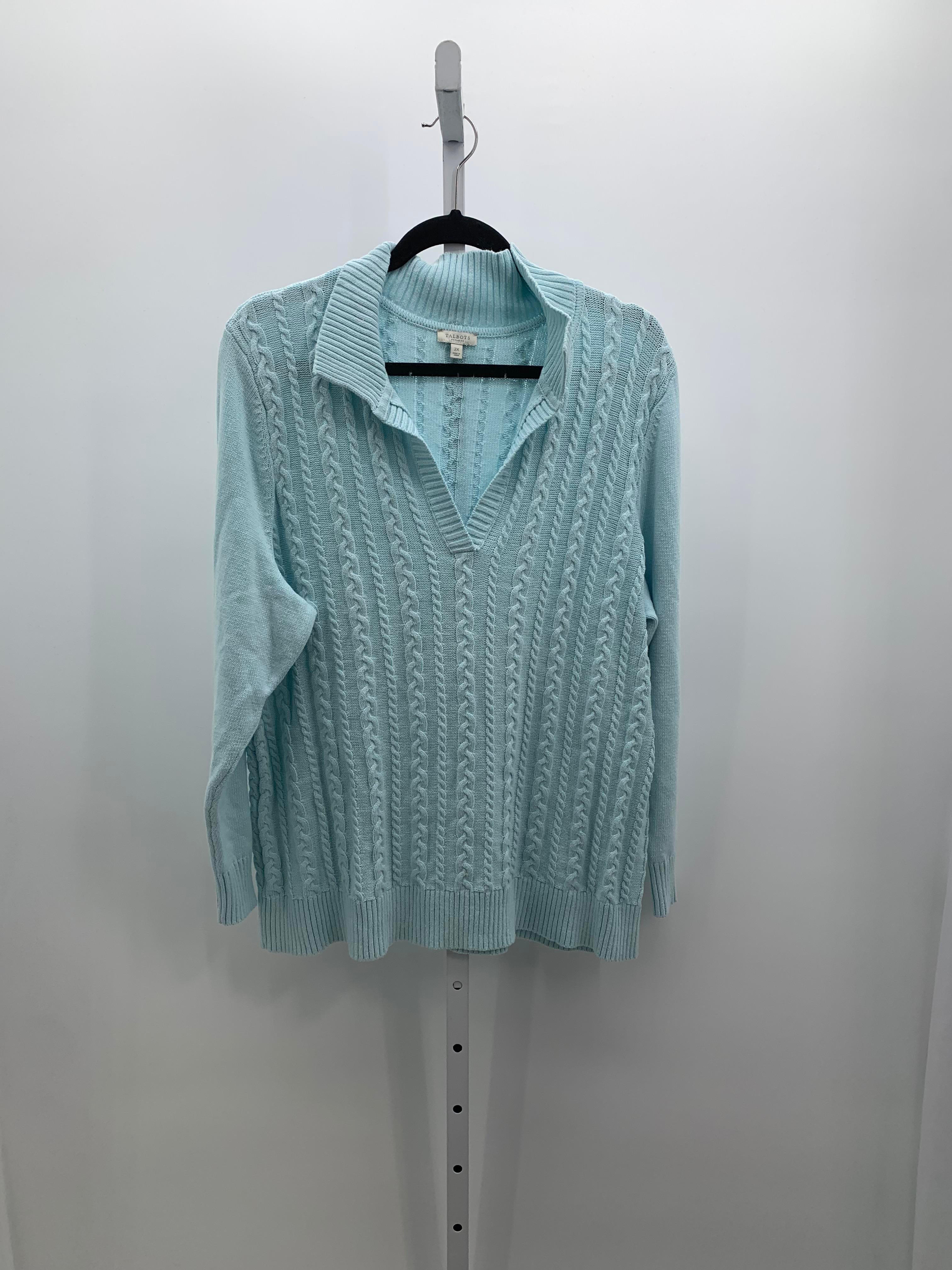 Talbots Size 2X Womens Long Slv Sweater