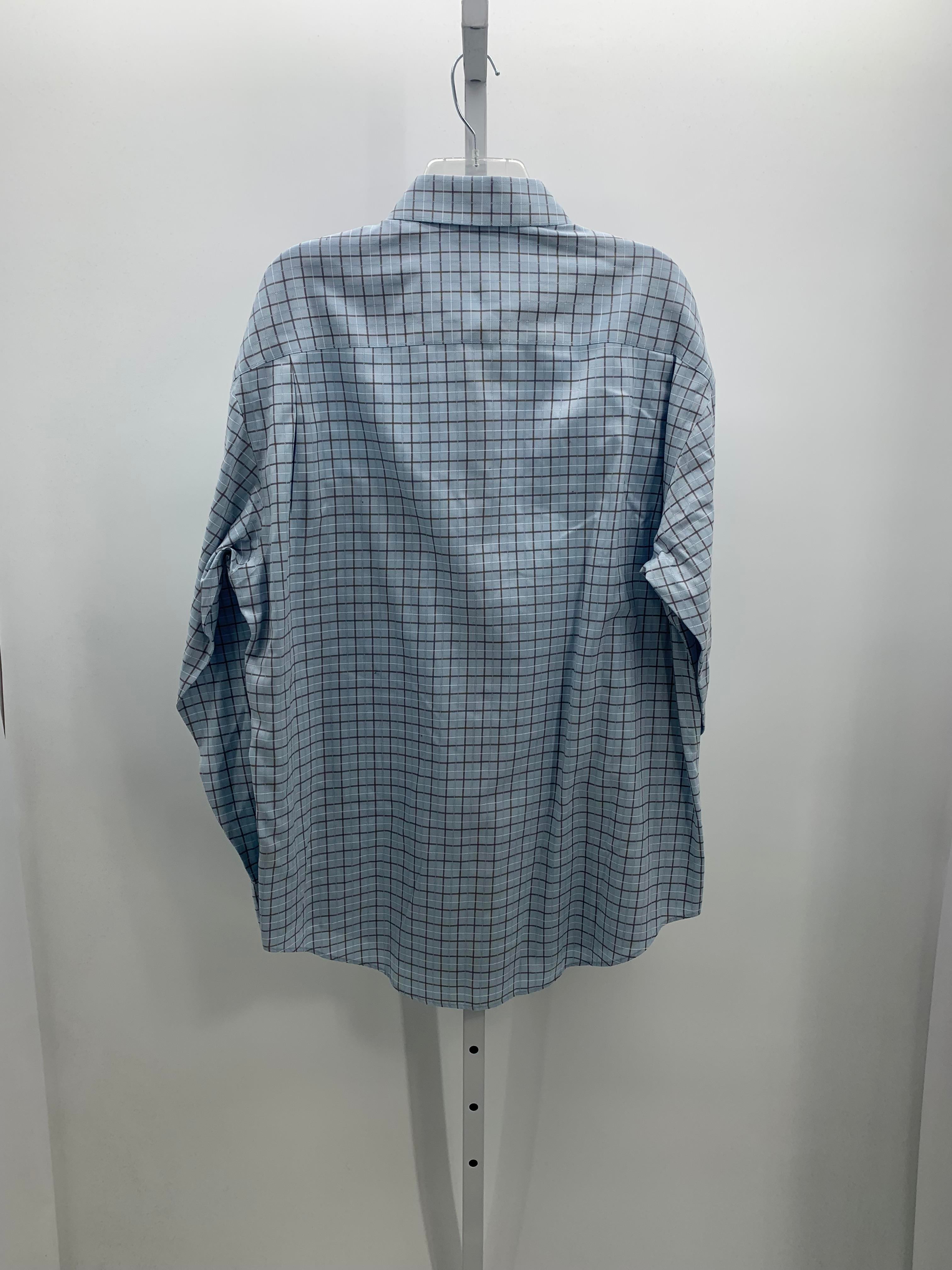 GREY PLAID EASY CARE BUTTON DOWN