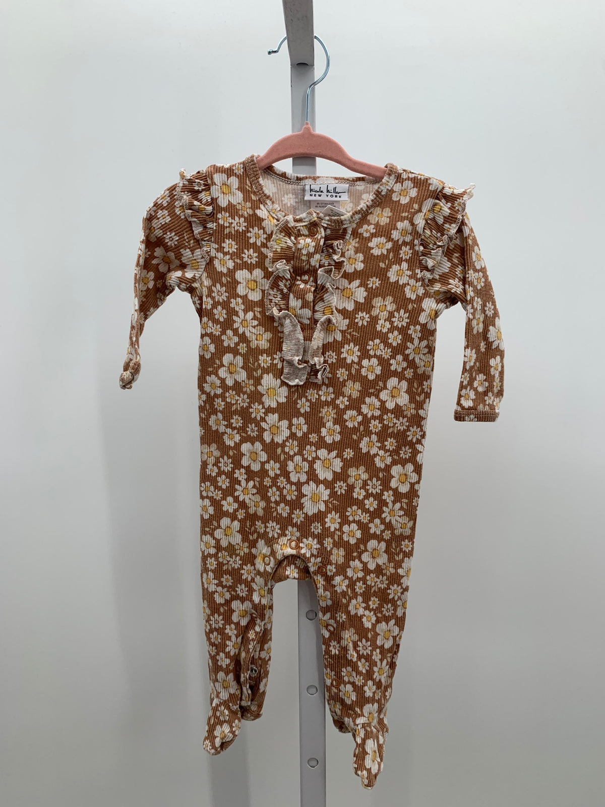 Nicole Miller Size 6-9 Months Girls Long Slv. Romper
