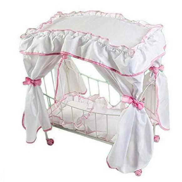 PRINCESS CANOPY BED FOR DOLLS