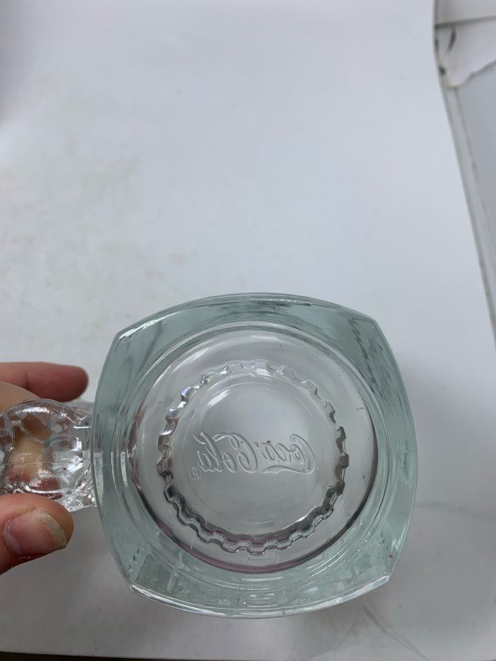 NIB VTG COLA COLA SANTA FROSTED MUG.
