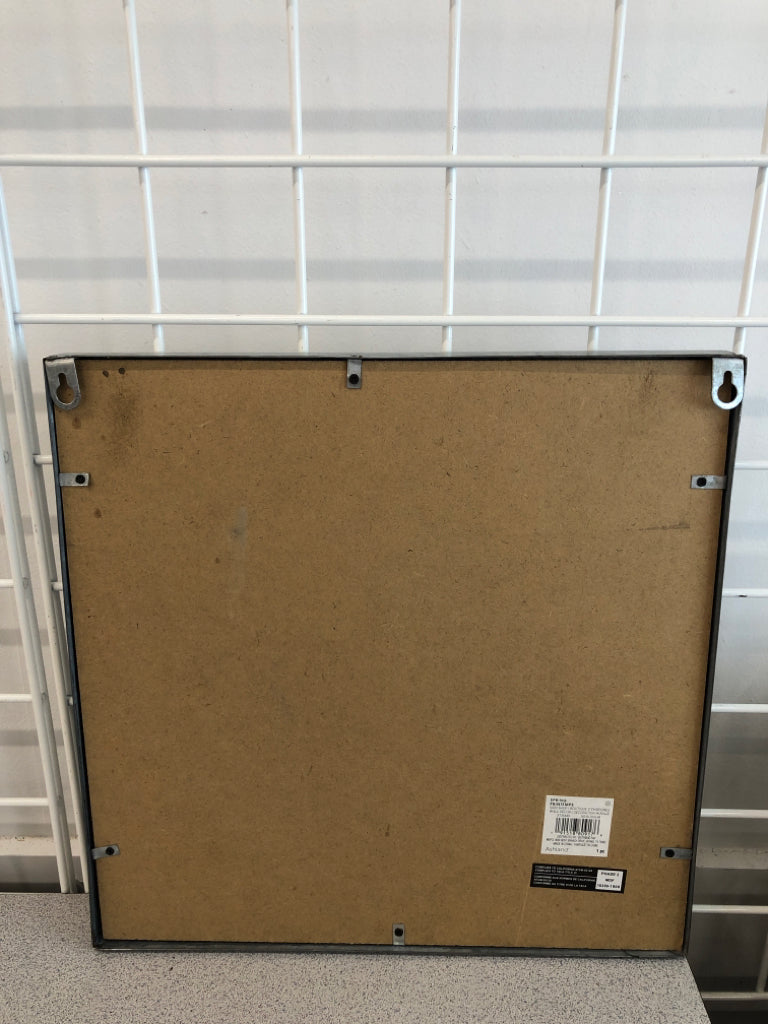 THIS IS REAL WOODEN SIGN W/GALVANIZED FRAME.