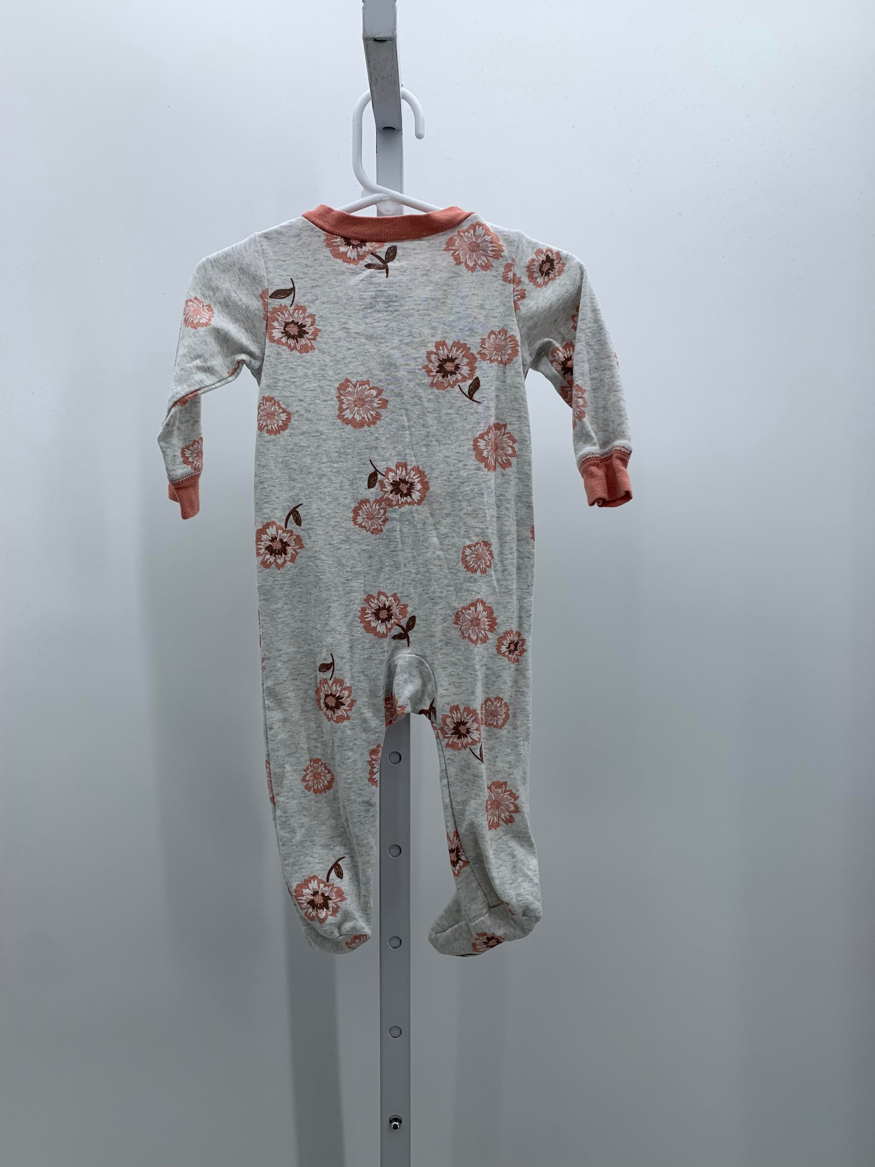 Carters Size 9 Months Girls Long Slv. Romper