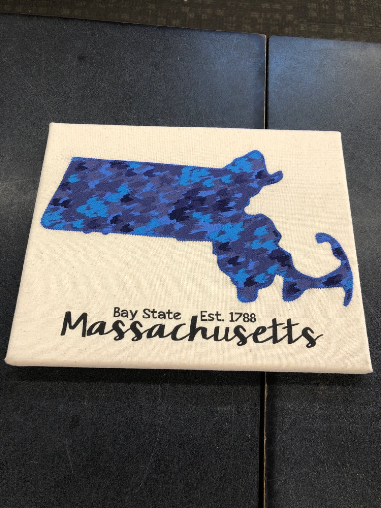 SM BLUE MASSACHUSETTS CANVAS.