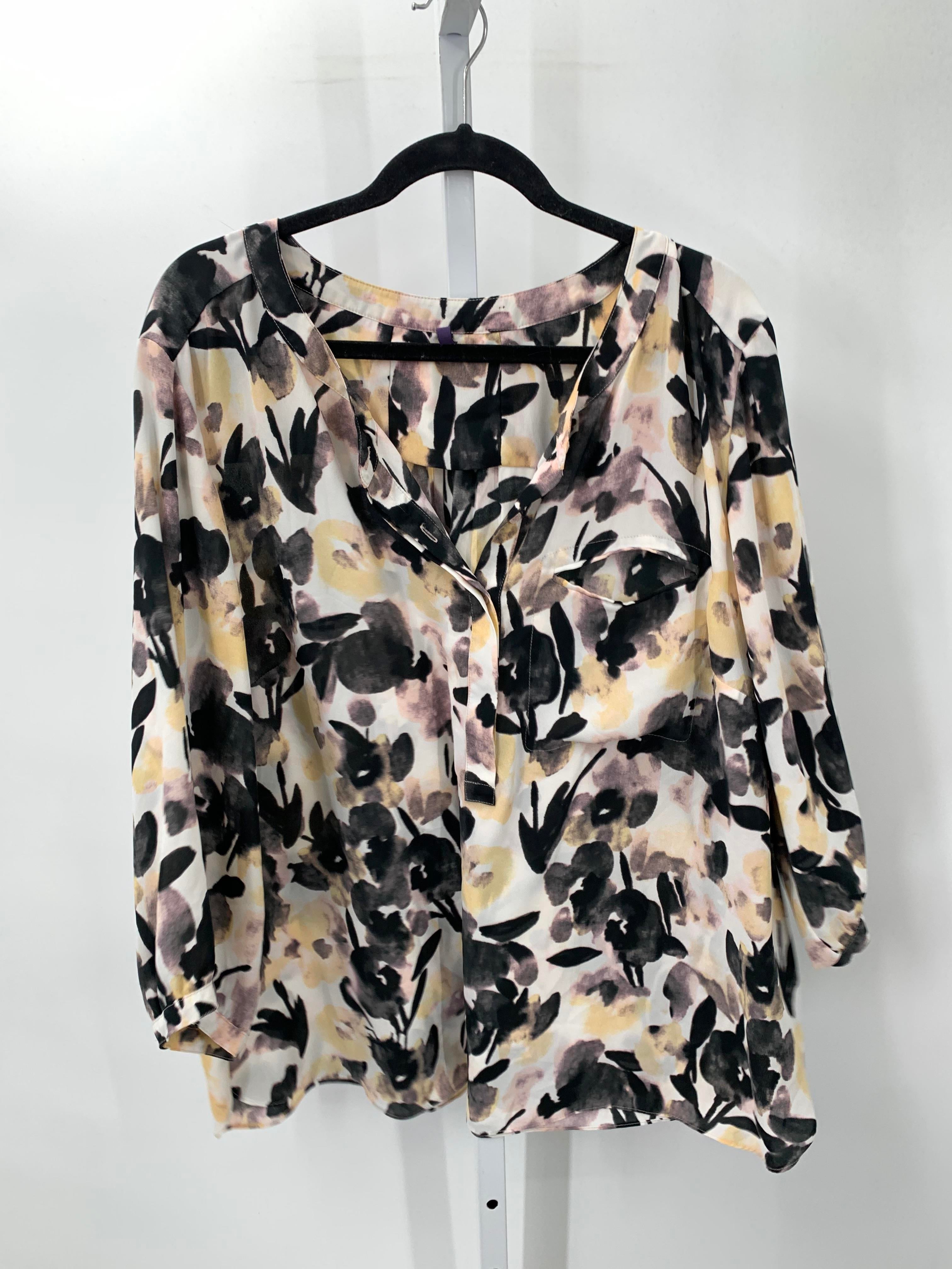 NYDJ Size 3X Womens 3/4 Sleeve Shirt