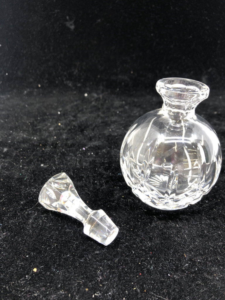 NIB WATERFORD CRYSTAL LISMORE PERFUME BOTTLE.