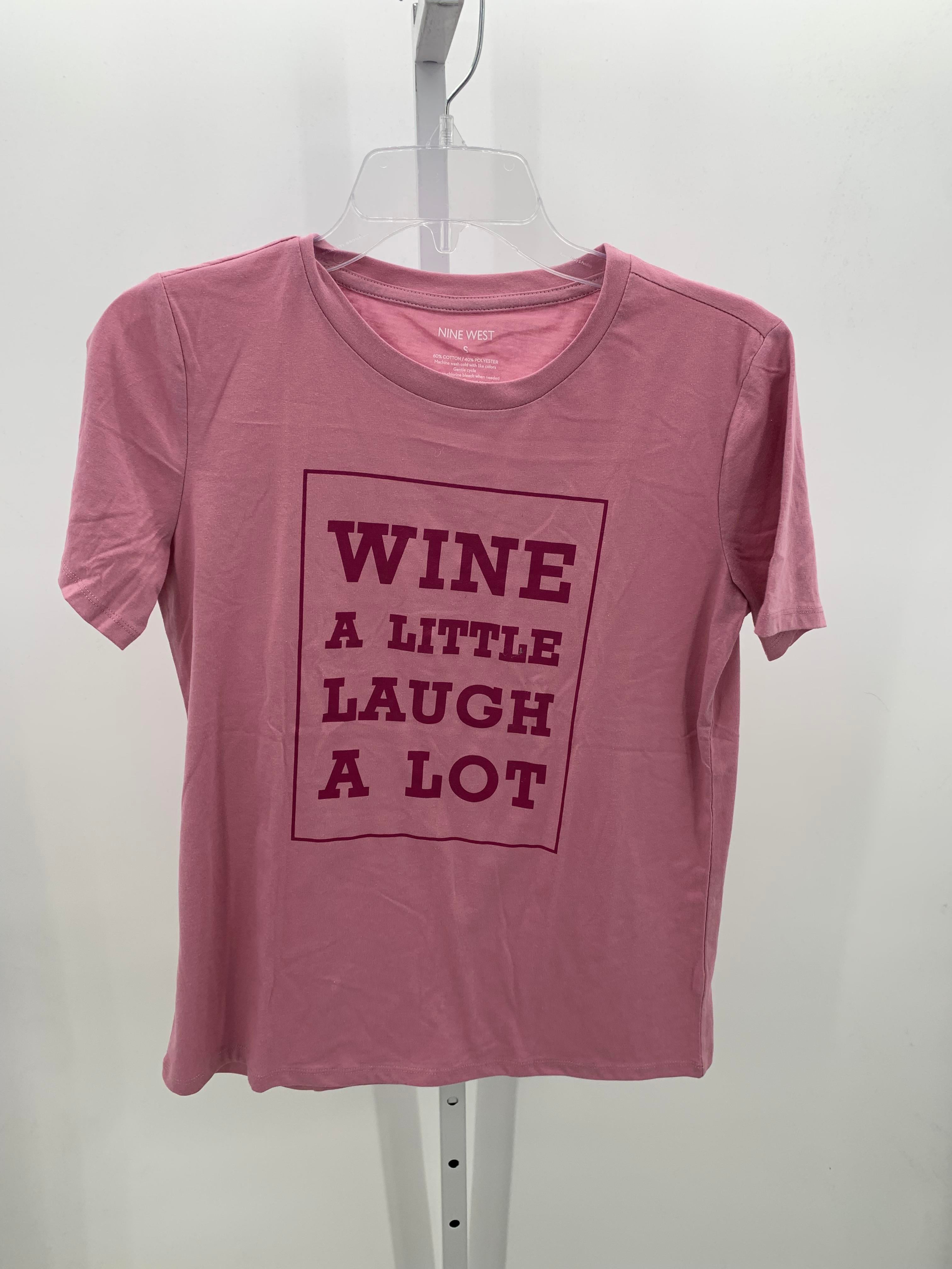 Nine West Size Small Misses Short Sleeve Shirt