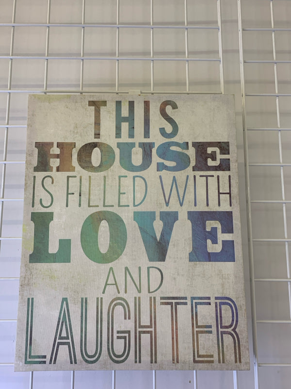 THIS HOUSE IS FILLED WITH LOVE WALL CANVAS.