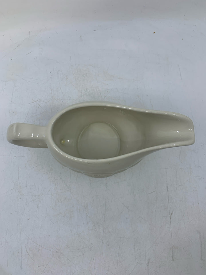 FOOTED GRAVY BOAT BLUE.