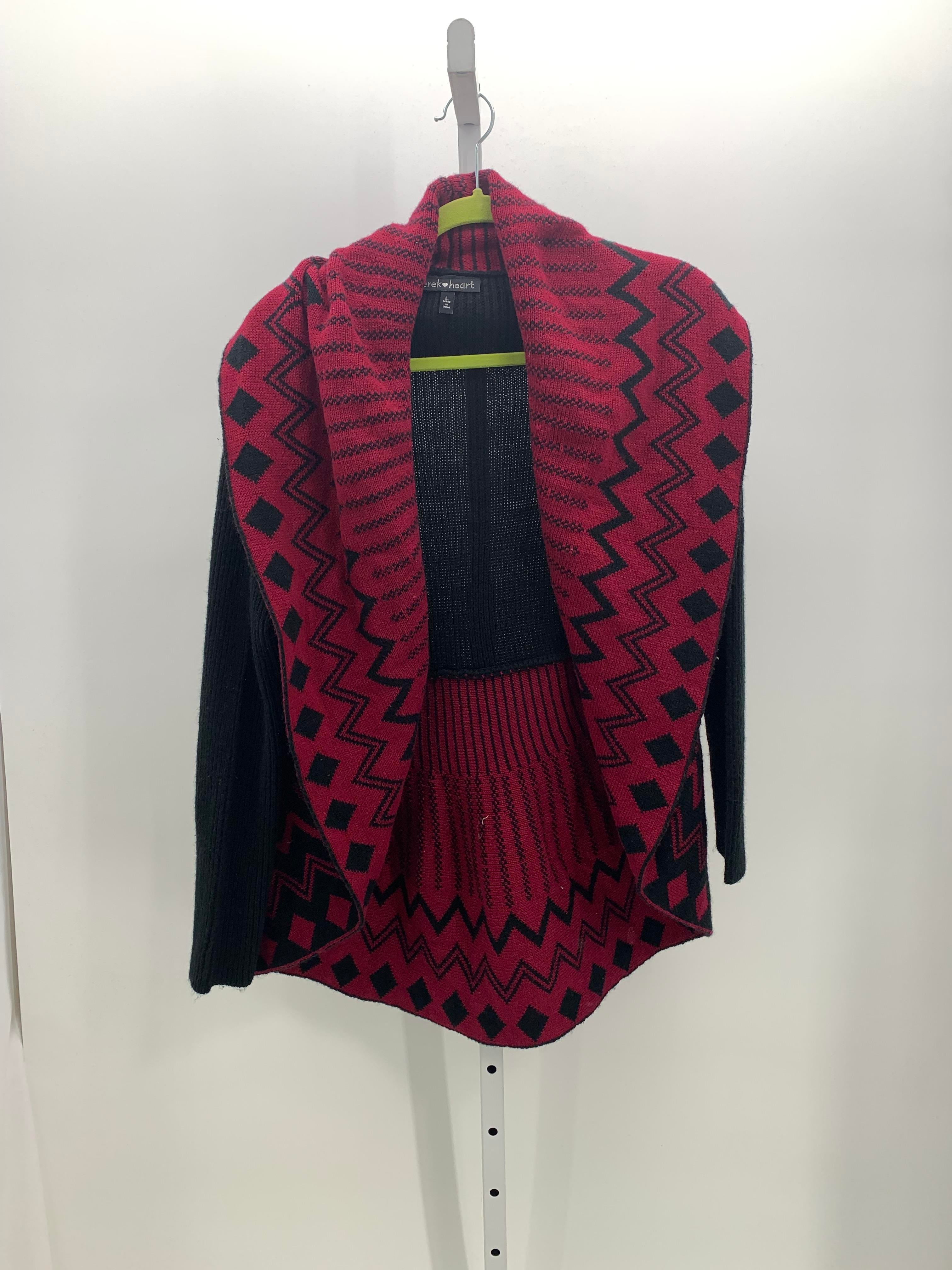 Derek Heart Size Large Juniors Cardigan