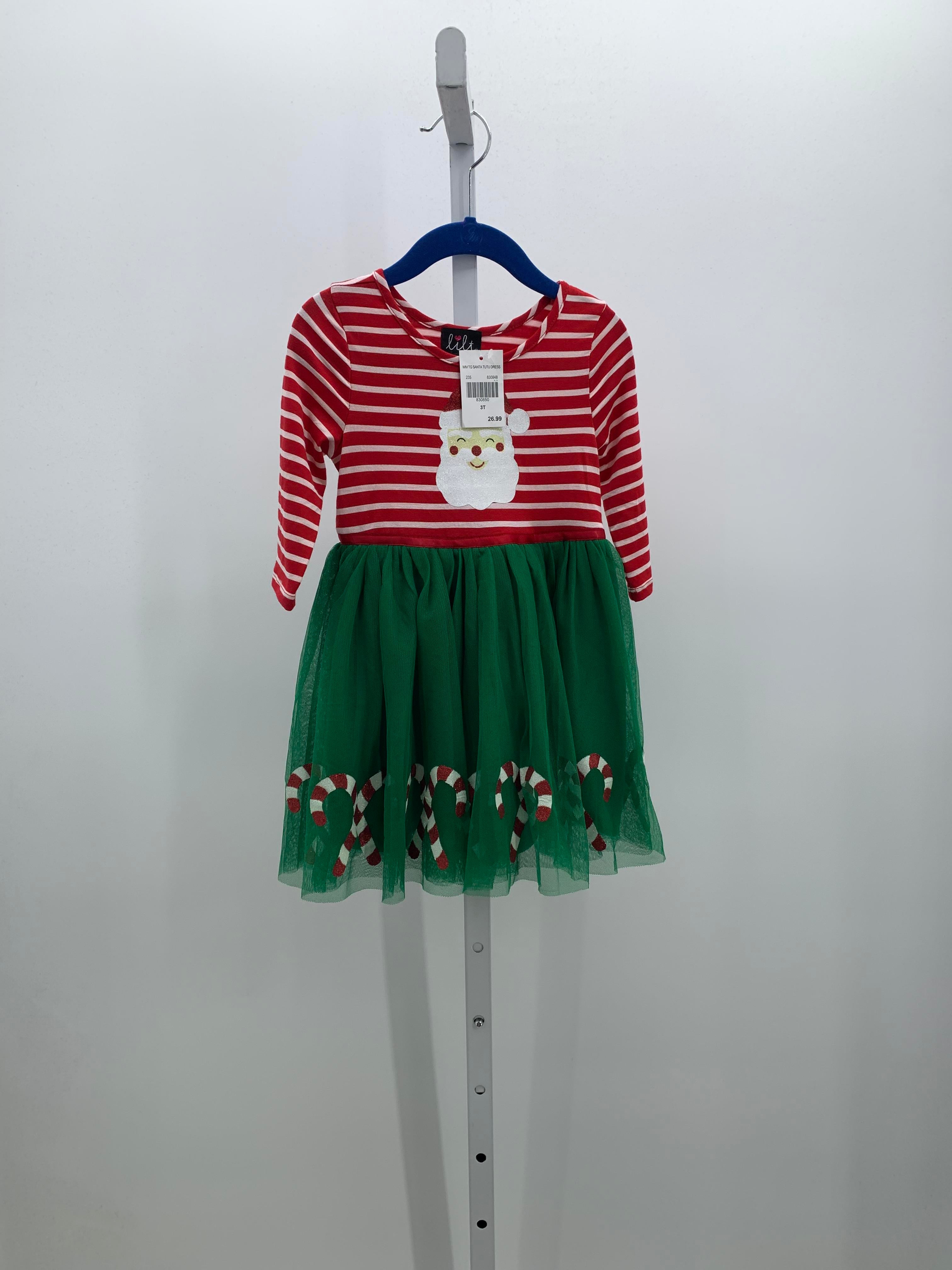 NEW LONG SLV DRESS SATAN CANDY CANES.