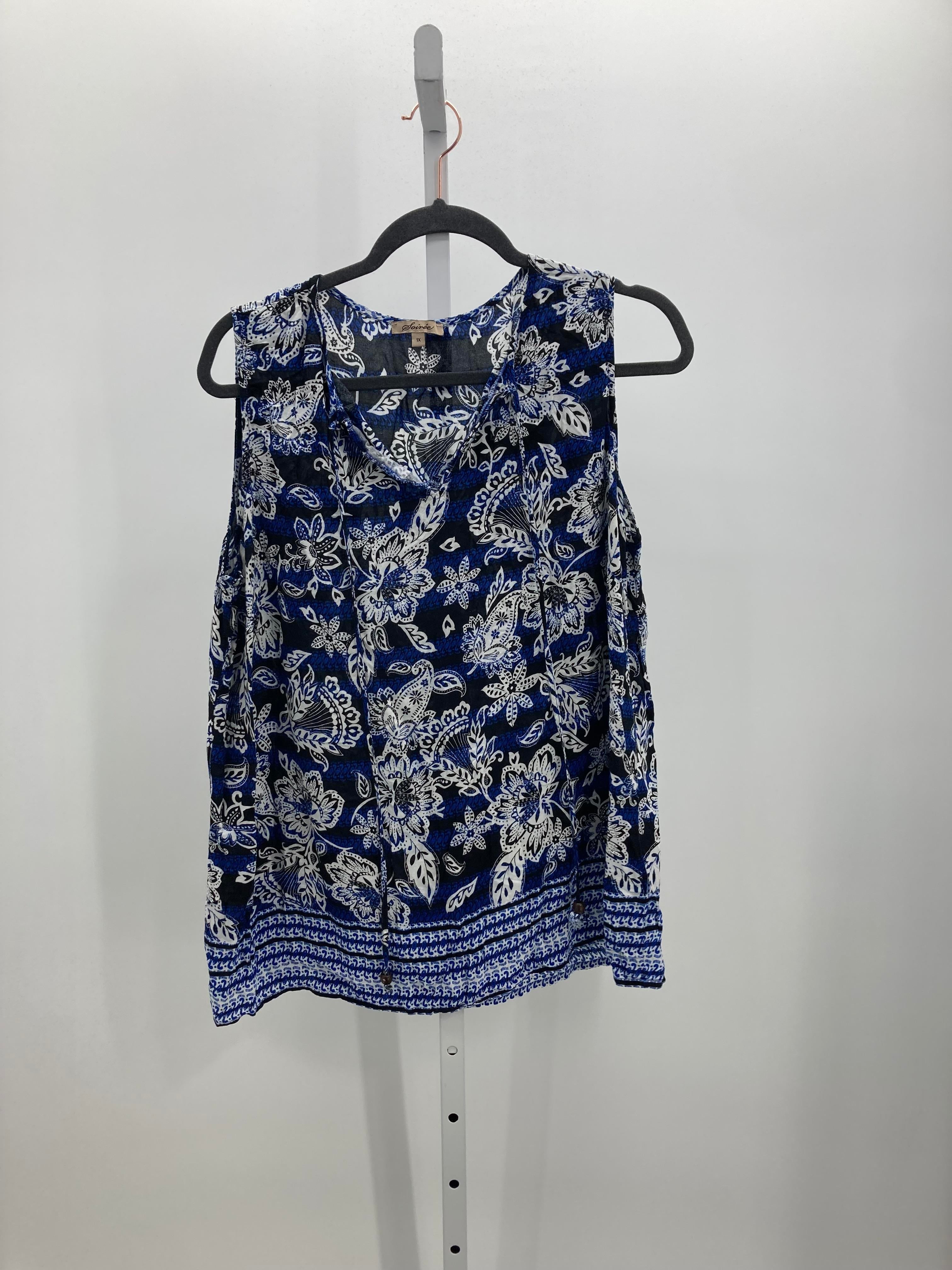 Size 1X Womens Sleeveless Shirt
