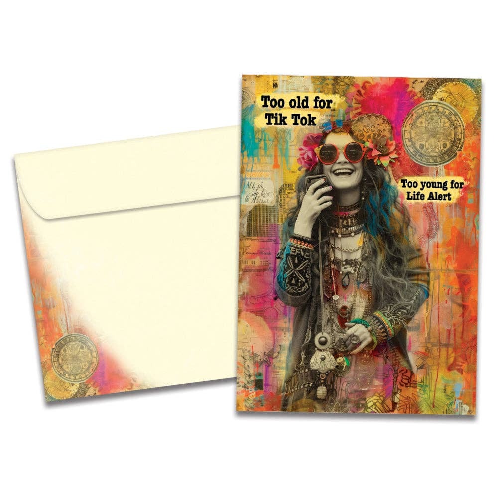 Timeless Hippie, Birthday Card