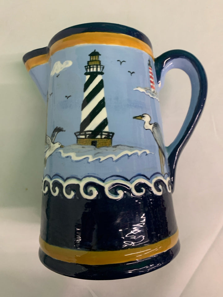 LIGHT HOUSE PITCHER.
