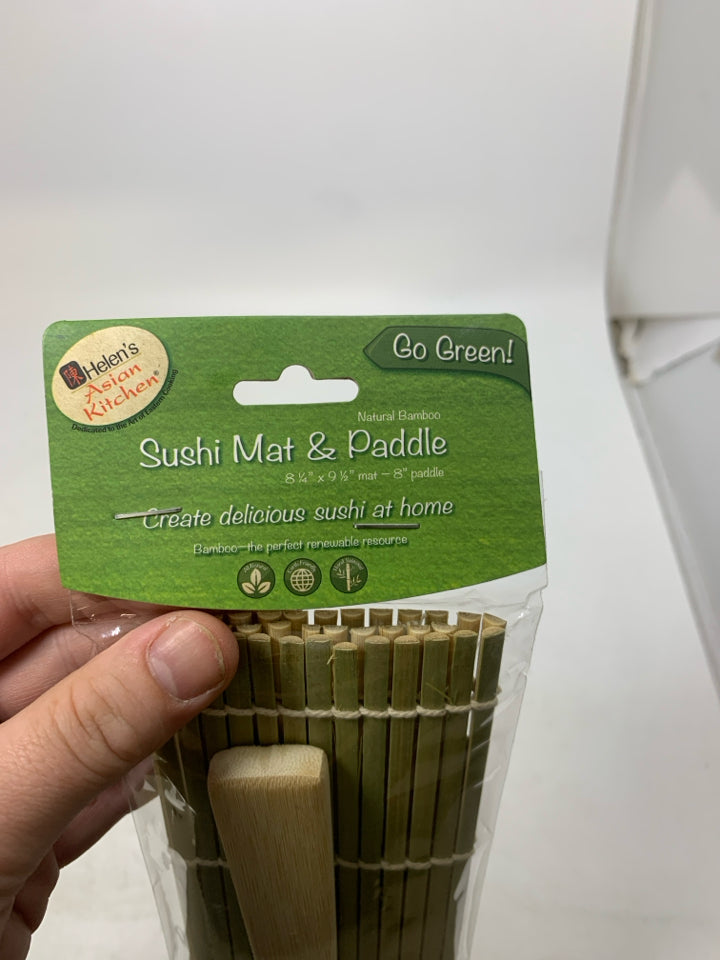 NIP BAMBOO SUSHI MAT/PADDLE.