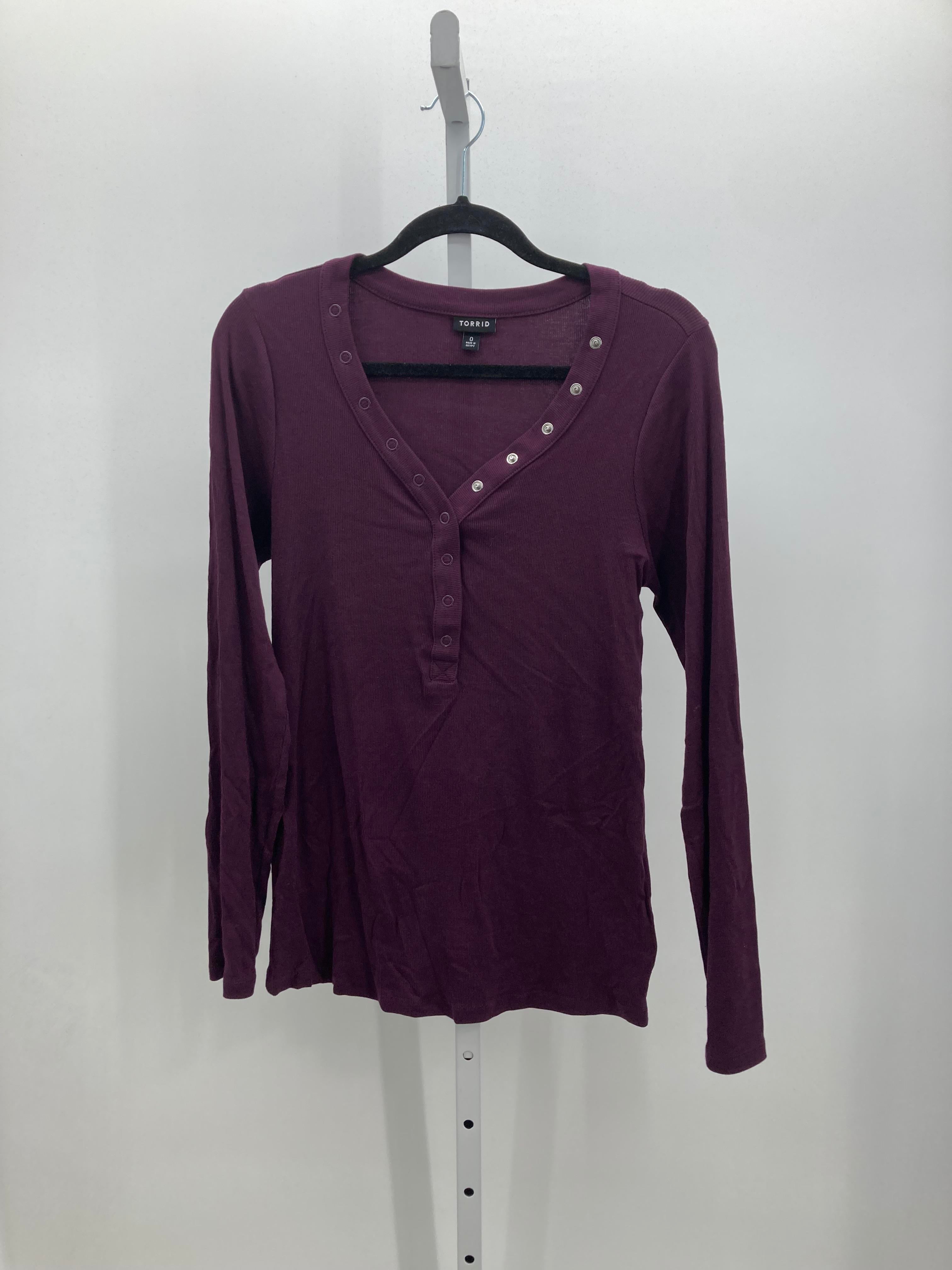 Torrid Size 0X Womens Long Sleeve Shirt