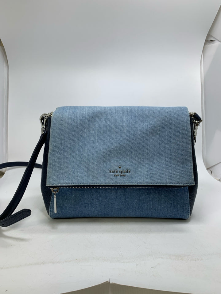 Kate Spade Denim Leila Medium Flap Shoulder Bag