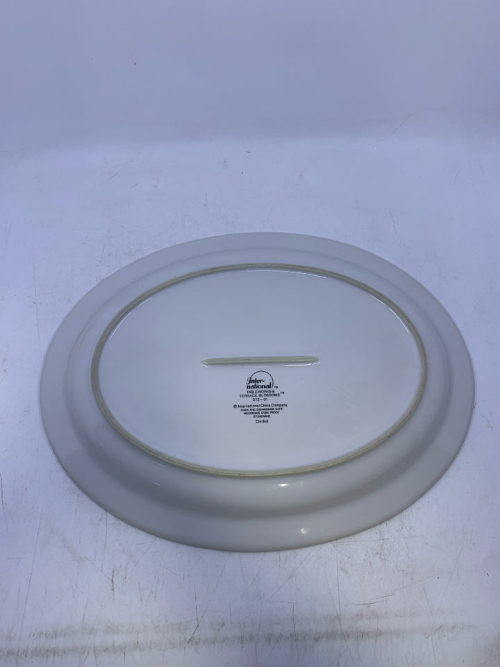 FLORAL OVAL PLATTER.