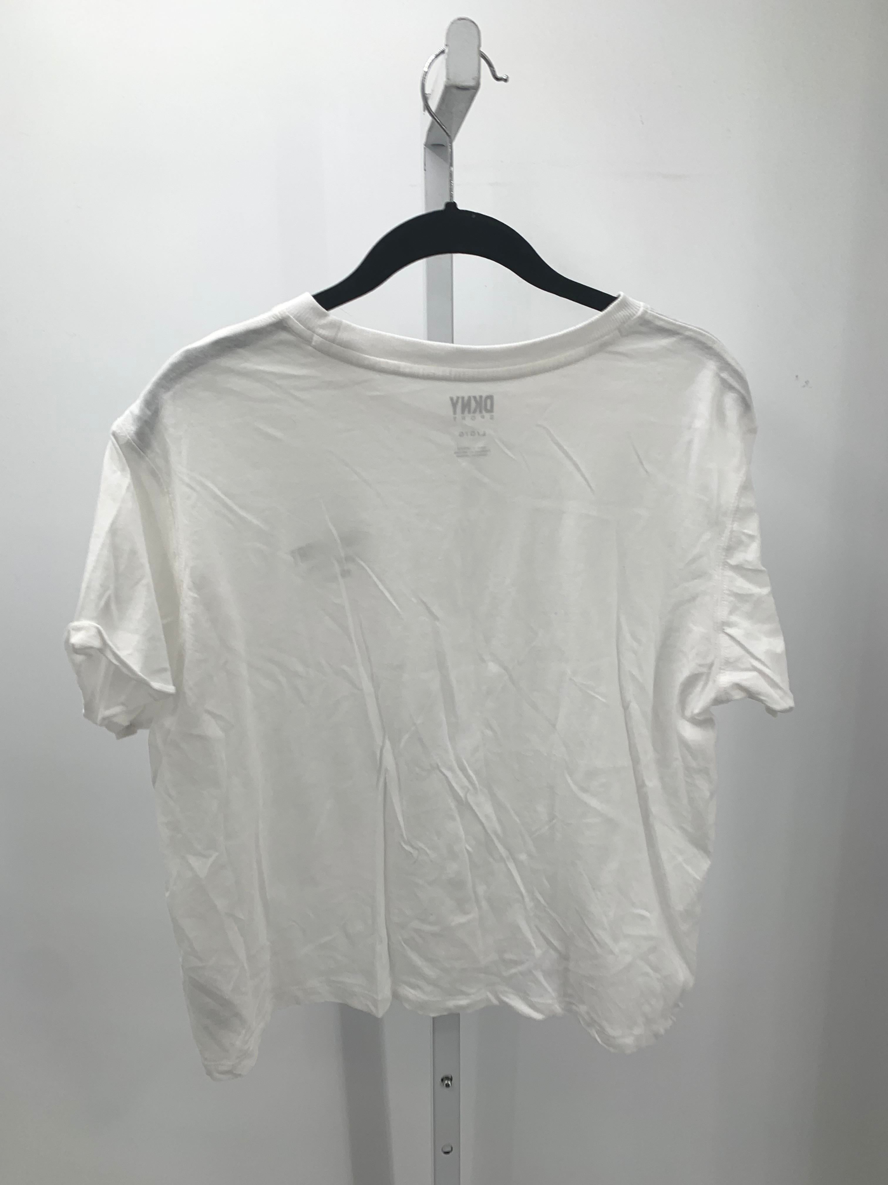 DKNY Size Large Misses Short Sleeve Shirt