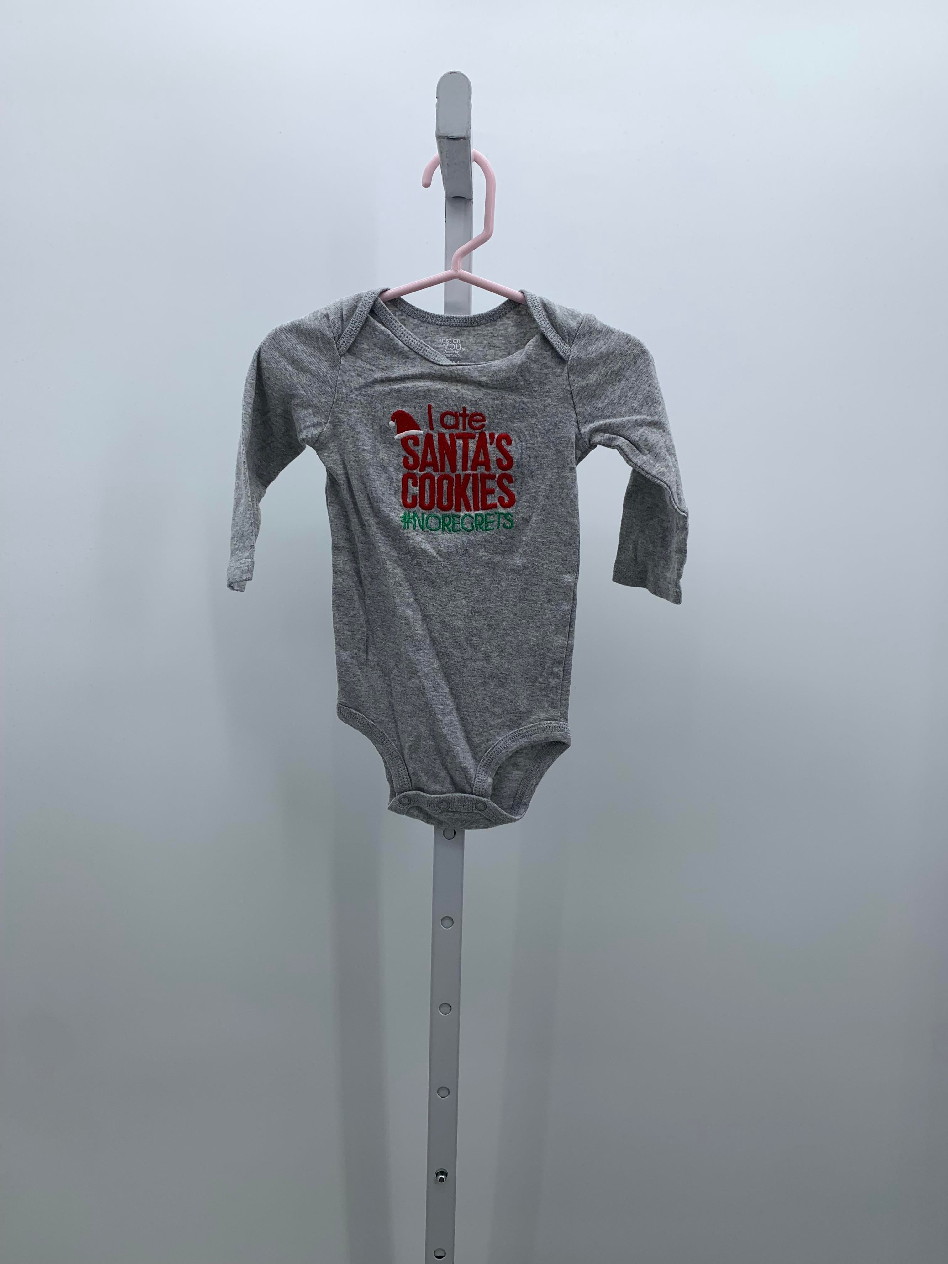 LONG SLV BODY SUIT I ATE SANTA'S COOKIES