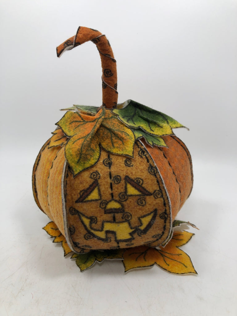 FELT WEIGHTED JACKO LANTERN.