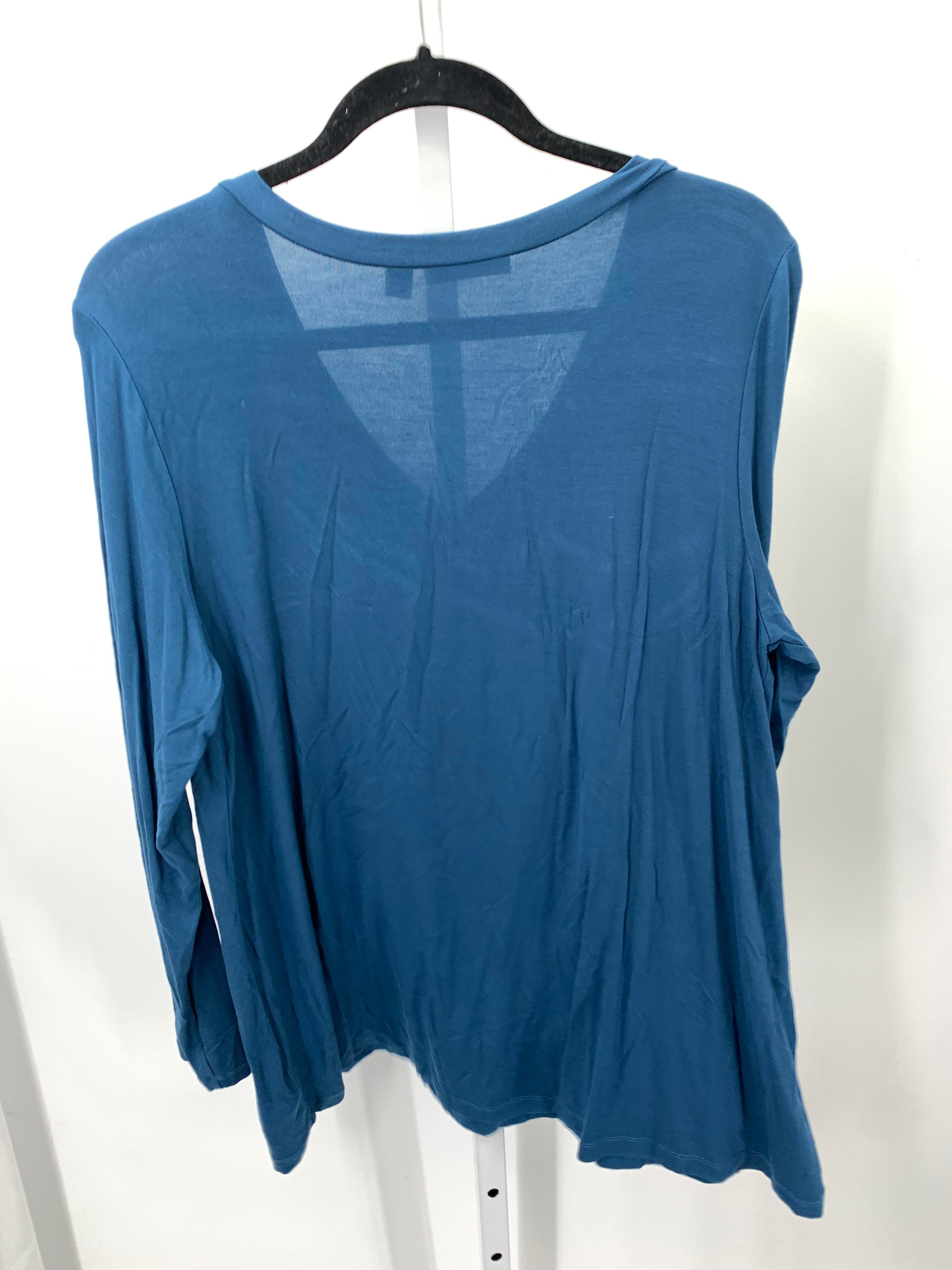 Susan Graver Size Large Petite Petite Long Sleeve Shirt