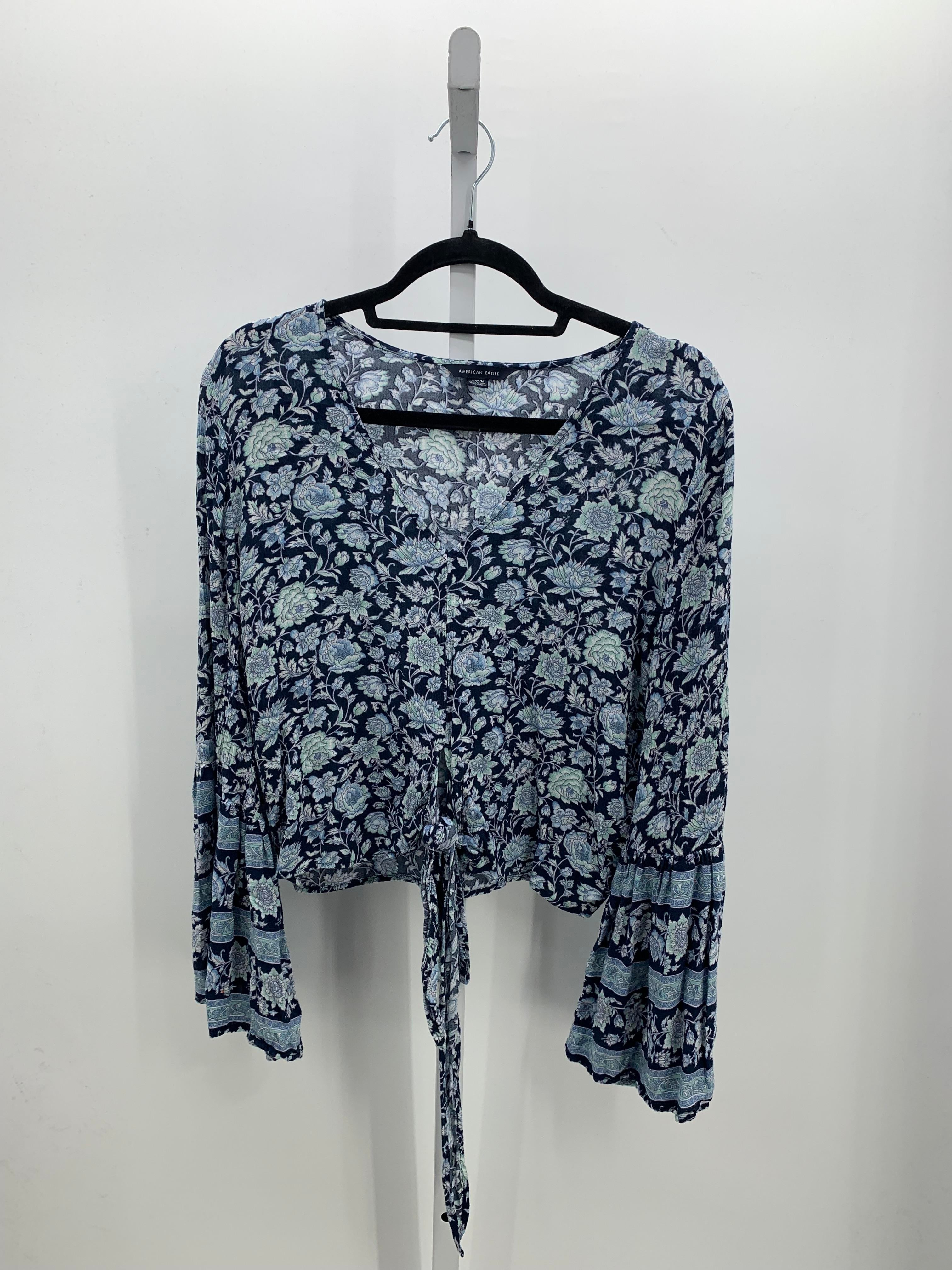American Eagle Size Medium Juniors Long Sleeve Shirt