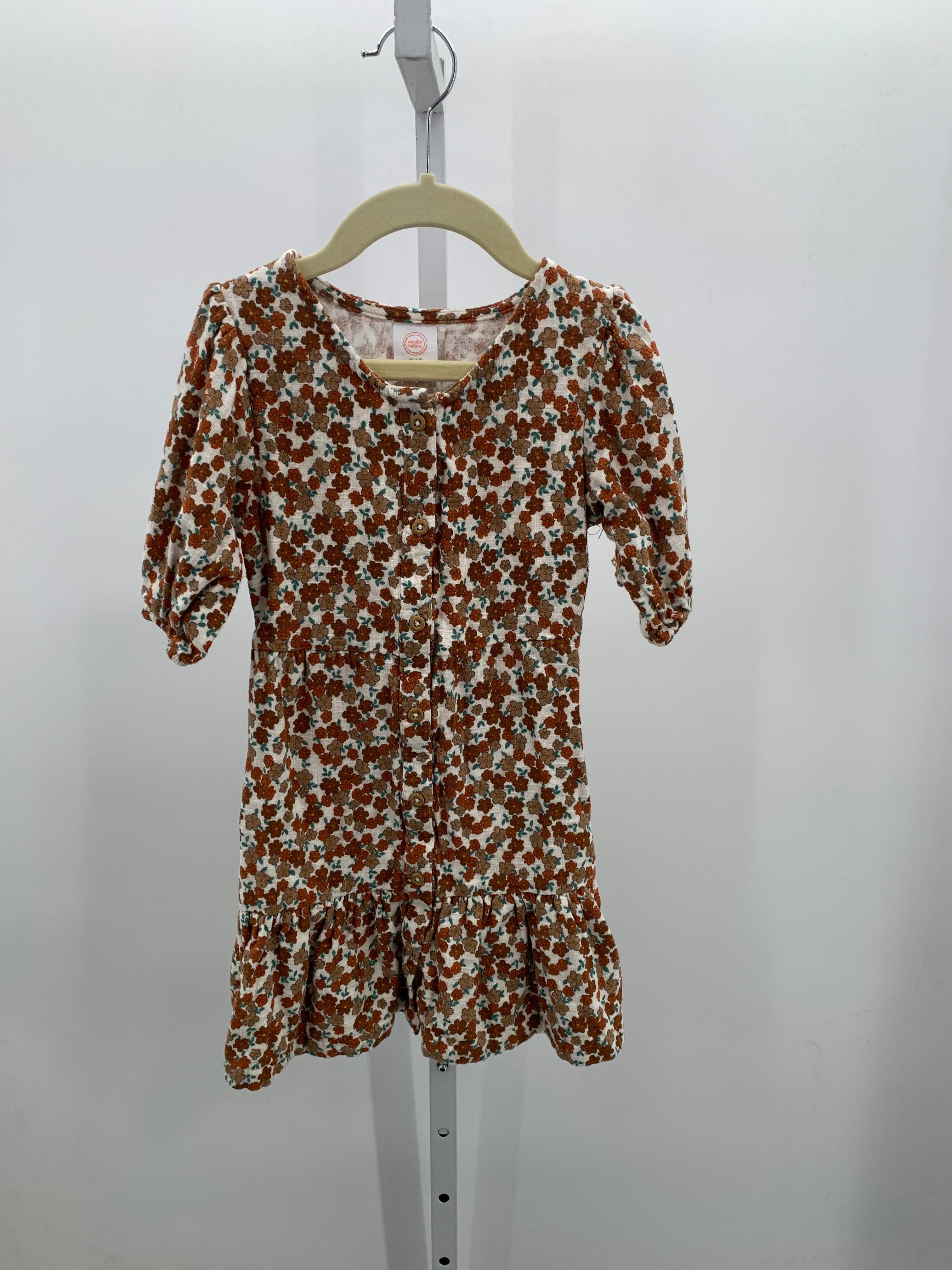 Wonder Nation Size 4-5 Girls Short Sleeve Dress