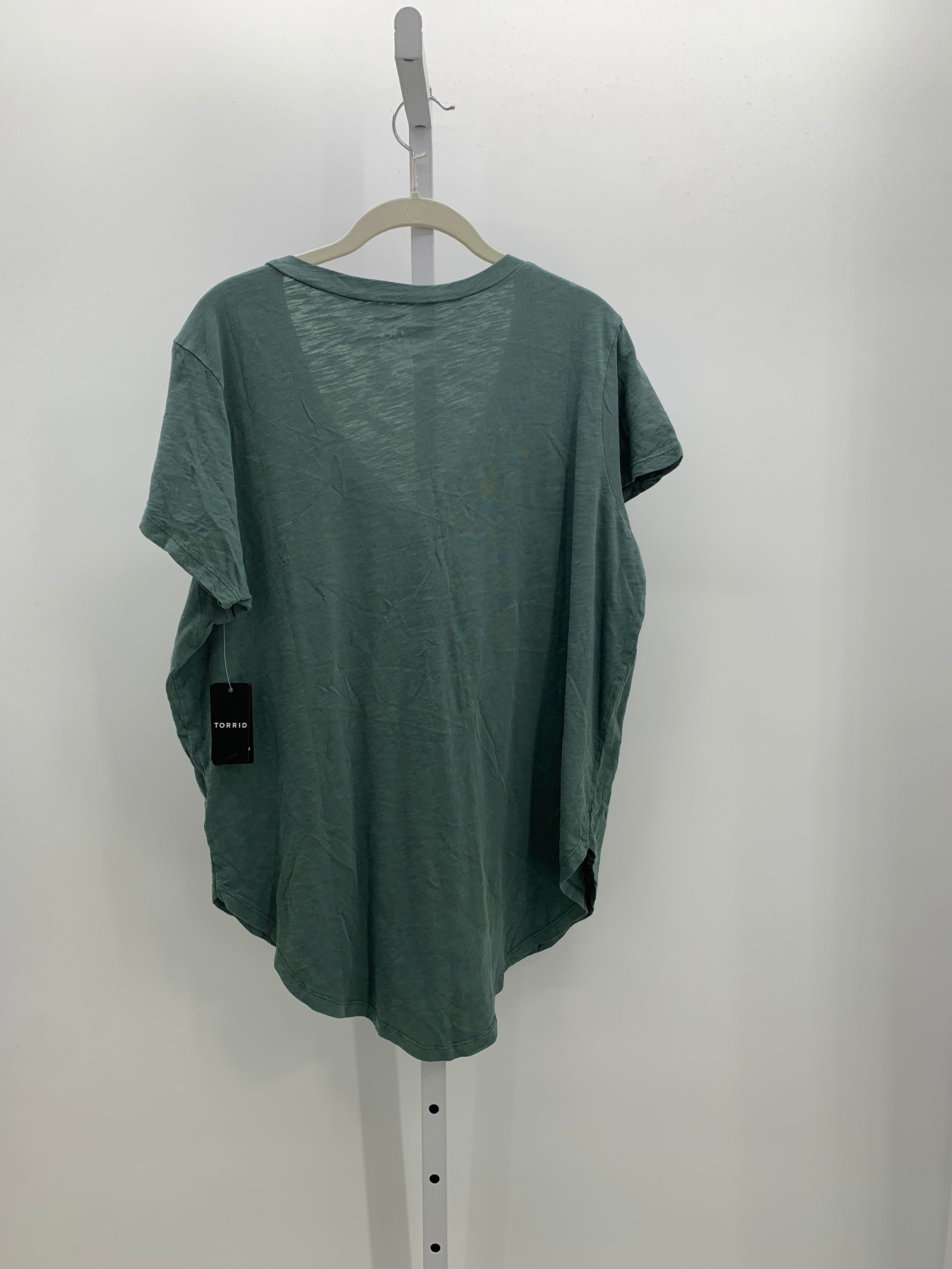 Torrid Size 0X Womens Short Sleeve Shirt