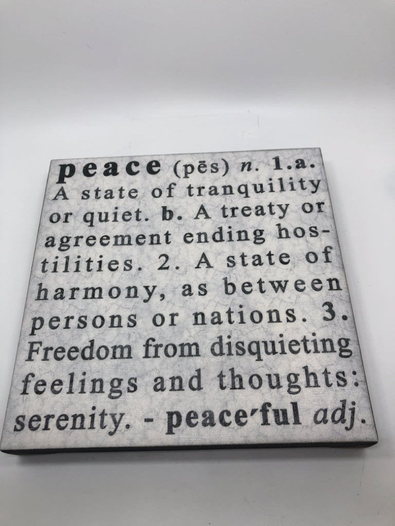 PEACE DEFINITION CANVAS.