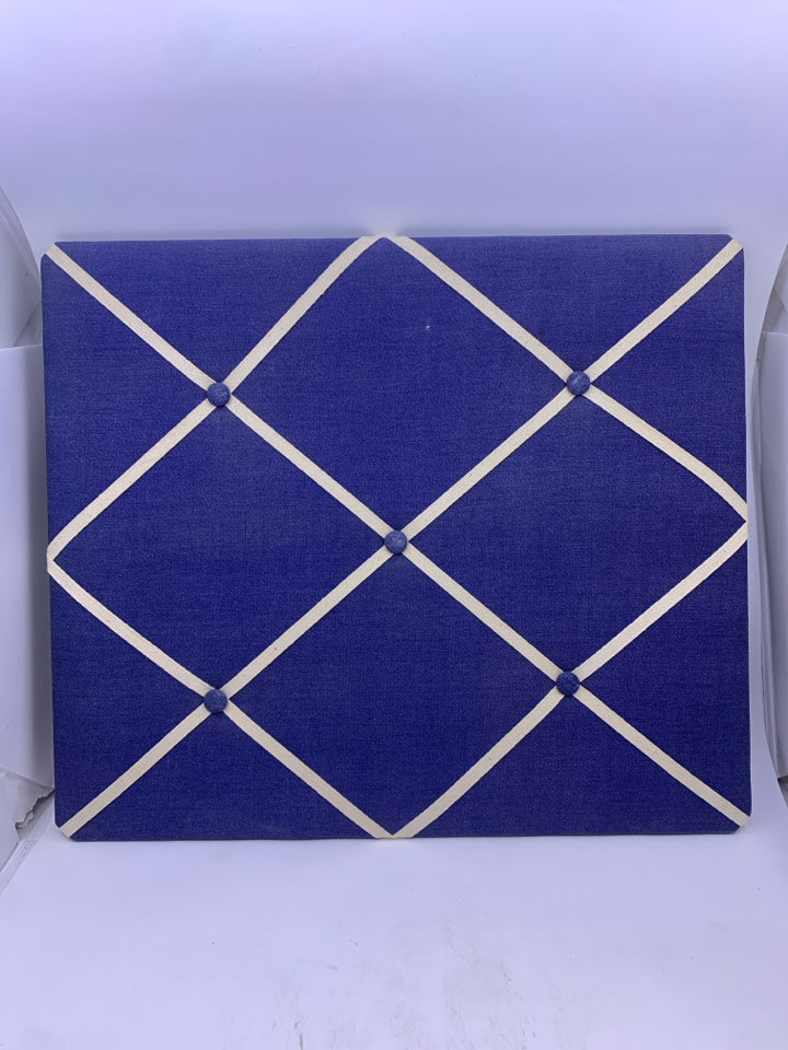 BLUE DENIM BULLETIN BOARD WALL ORGANIZER.