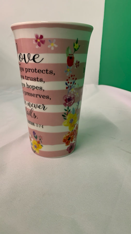3 COLOR BIBLE VERSE MUGS.