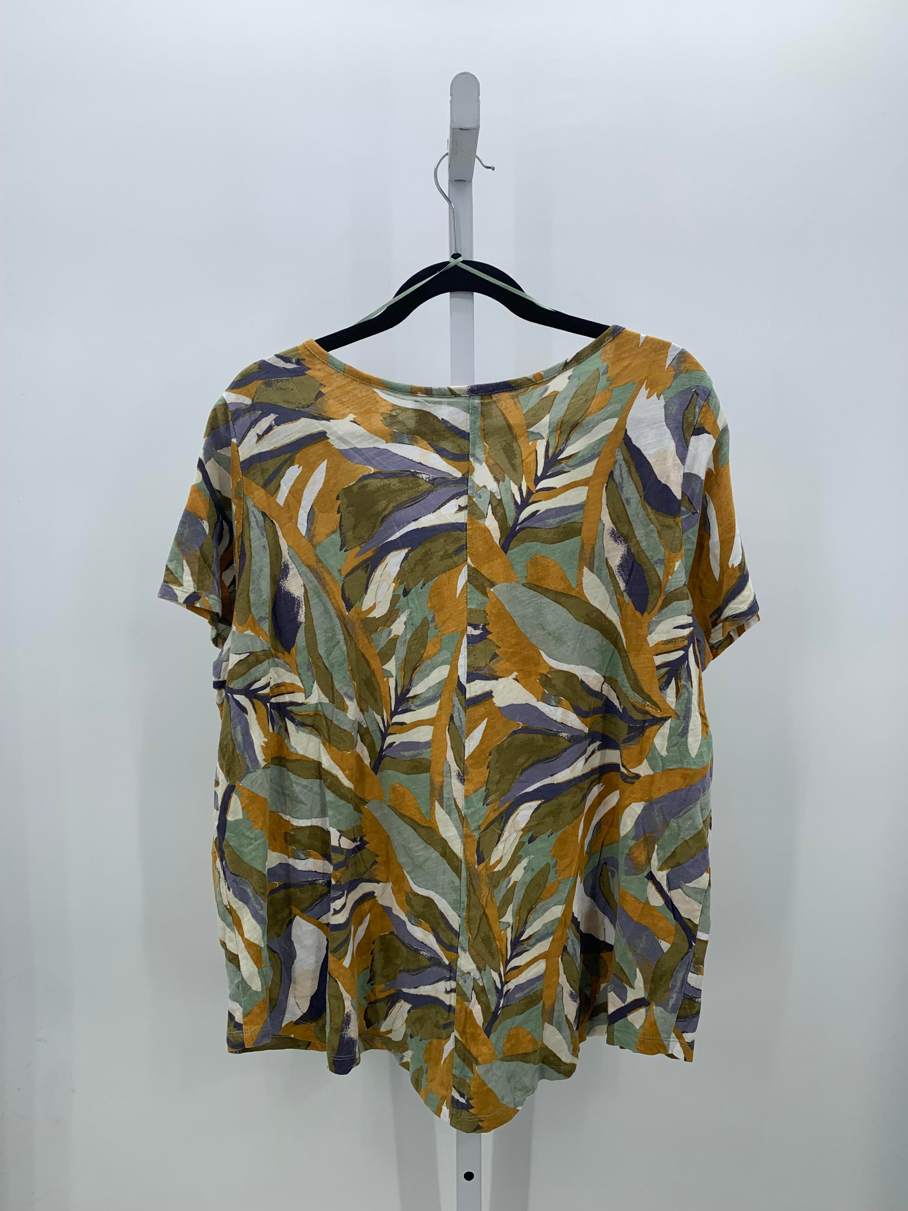 Rachel Zoe Size 2X Womens Short Sleeve Shirt