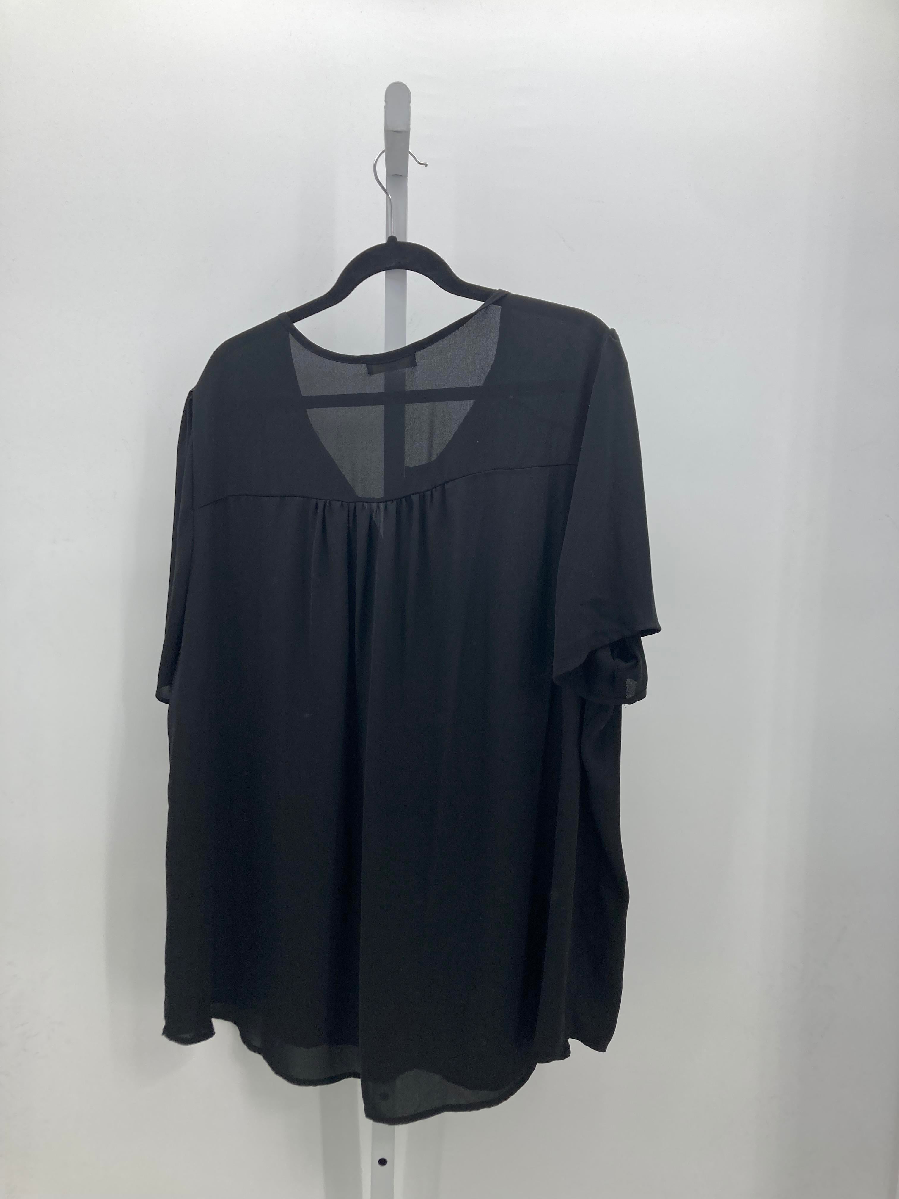 Pleione Size 2X Womens Short Sleeve Shirt