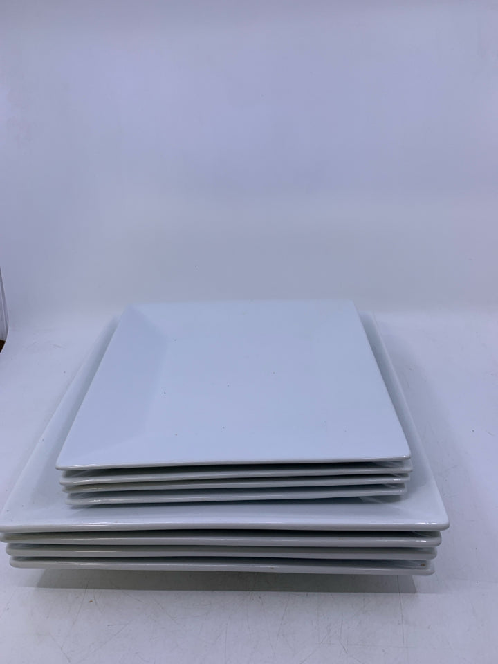 8 SQUARE PLATES.