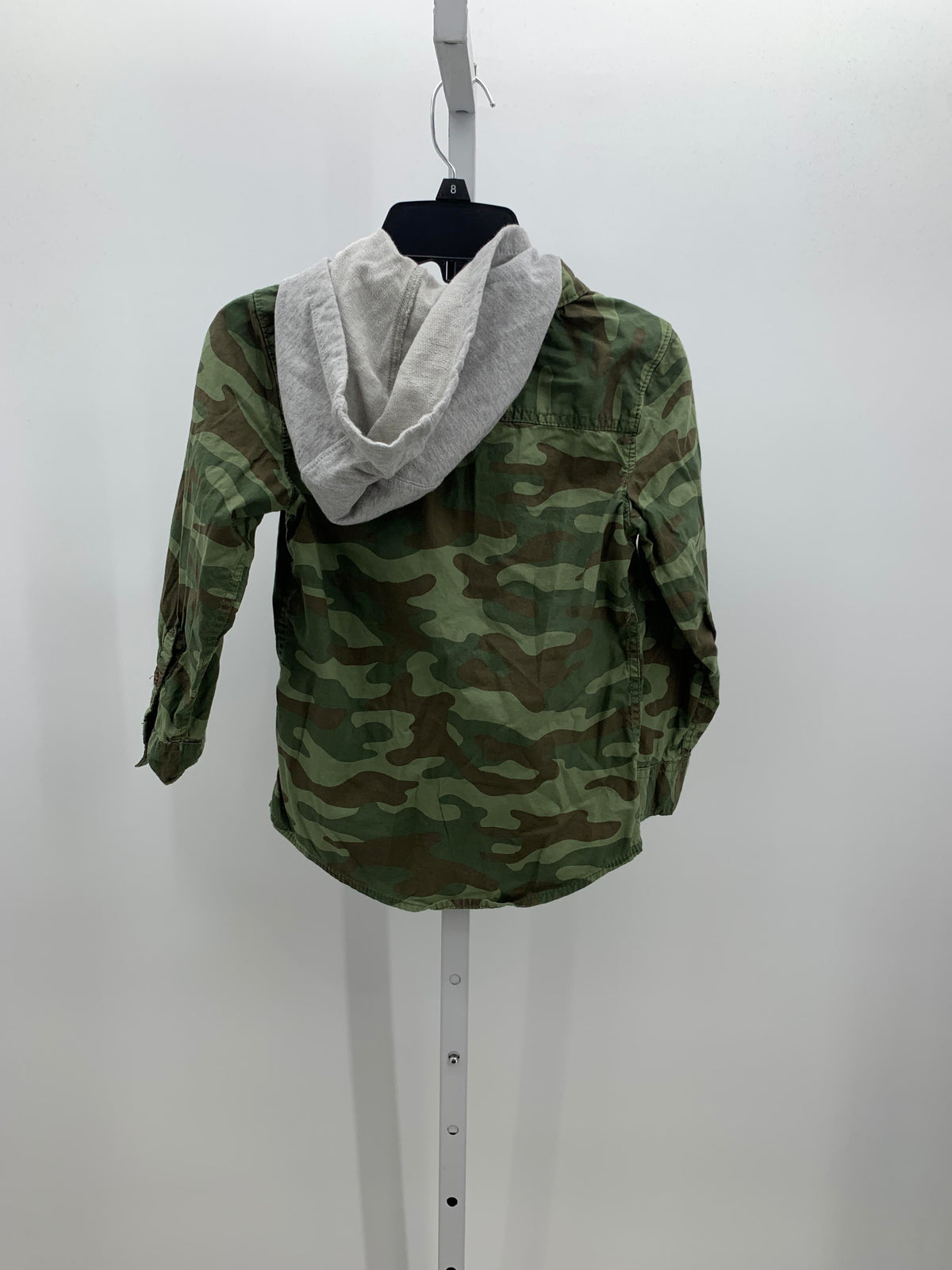 HOODED CAMO BTN DOWN
