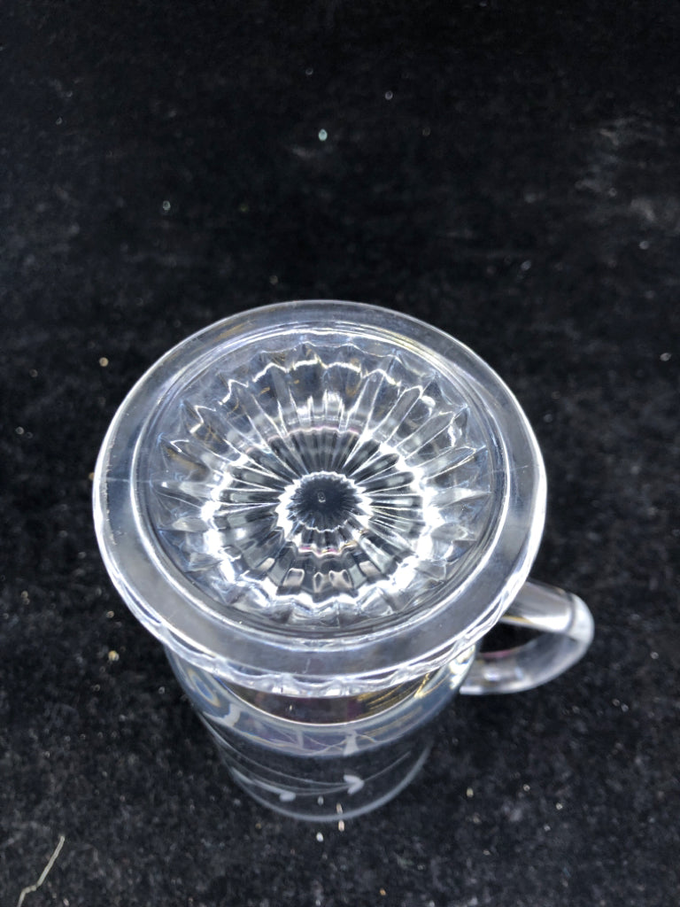 4 VTG PRINCESS HOUSE GLASS FOOTED MUG.