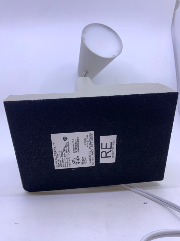 MATTE GRAY DESK ORGANIZER LAMP W/USB PORT.