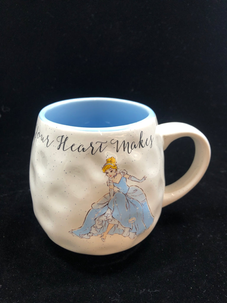CINDERELLA SPECKLED COFFEE MUG.