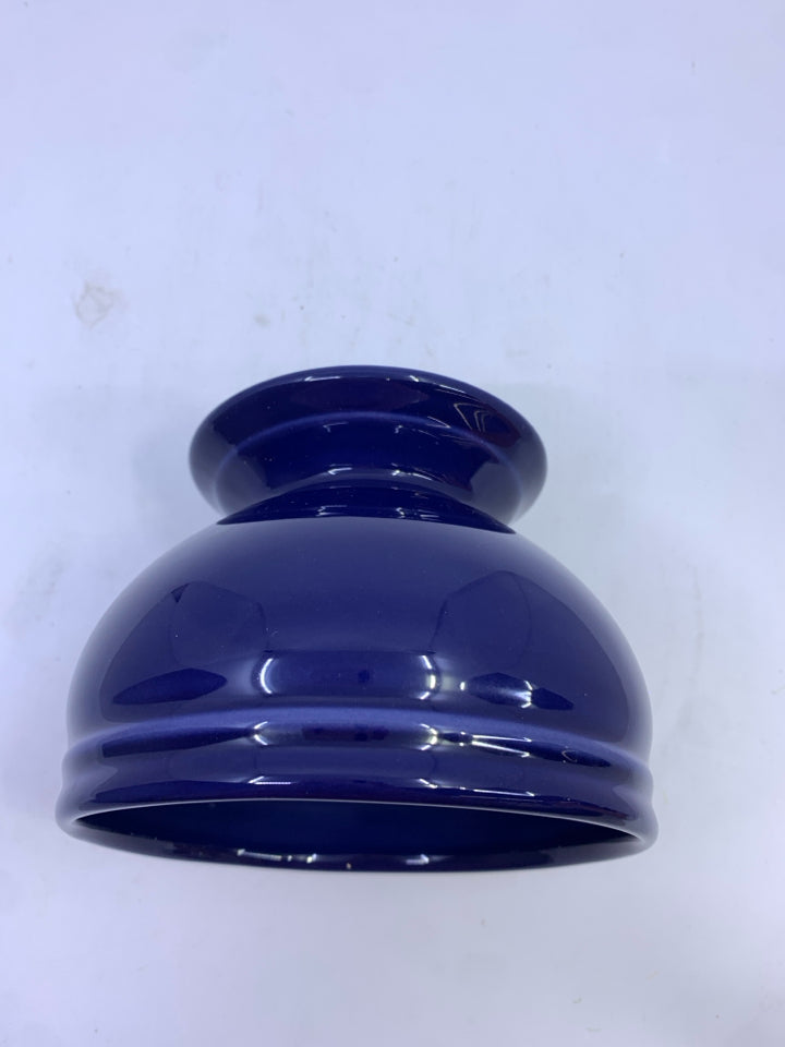 COBALT BLUE CERAMIC FOOTED BOWL-WILLIAM SONOMA.