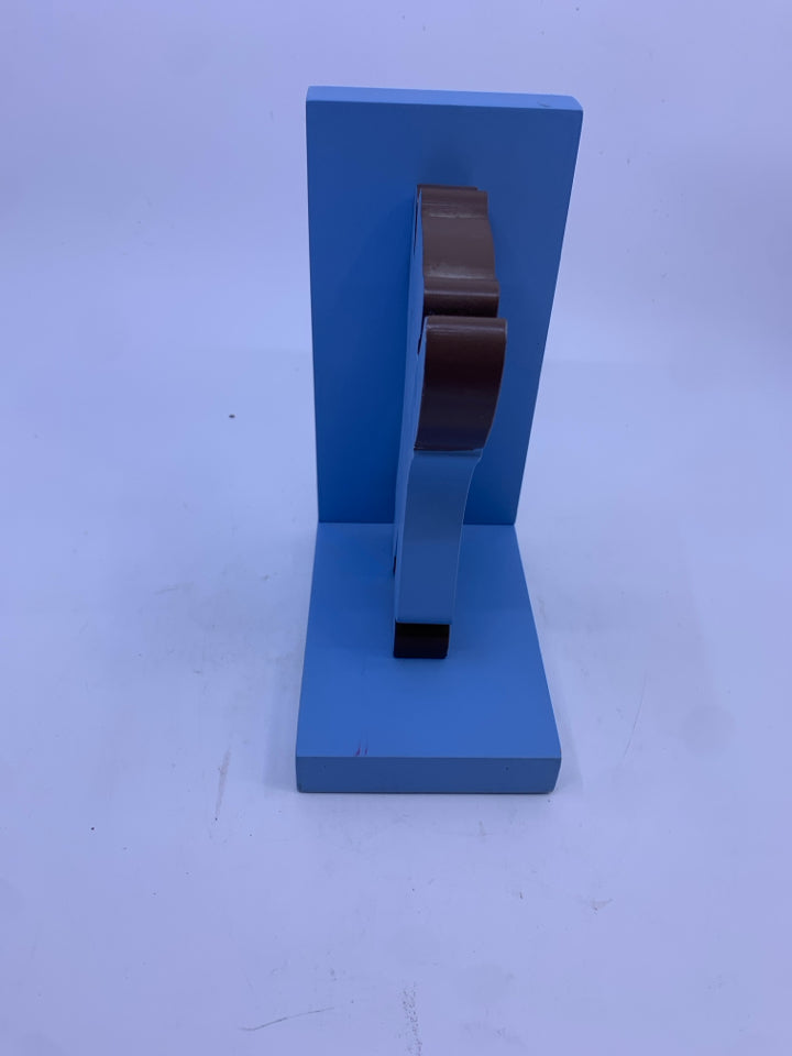 2PC BLUE TEDDY BEAR BOOKENDS- TATUTINA.