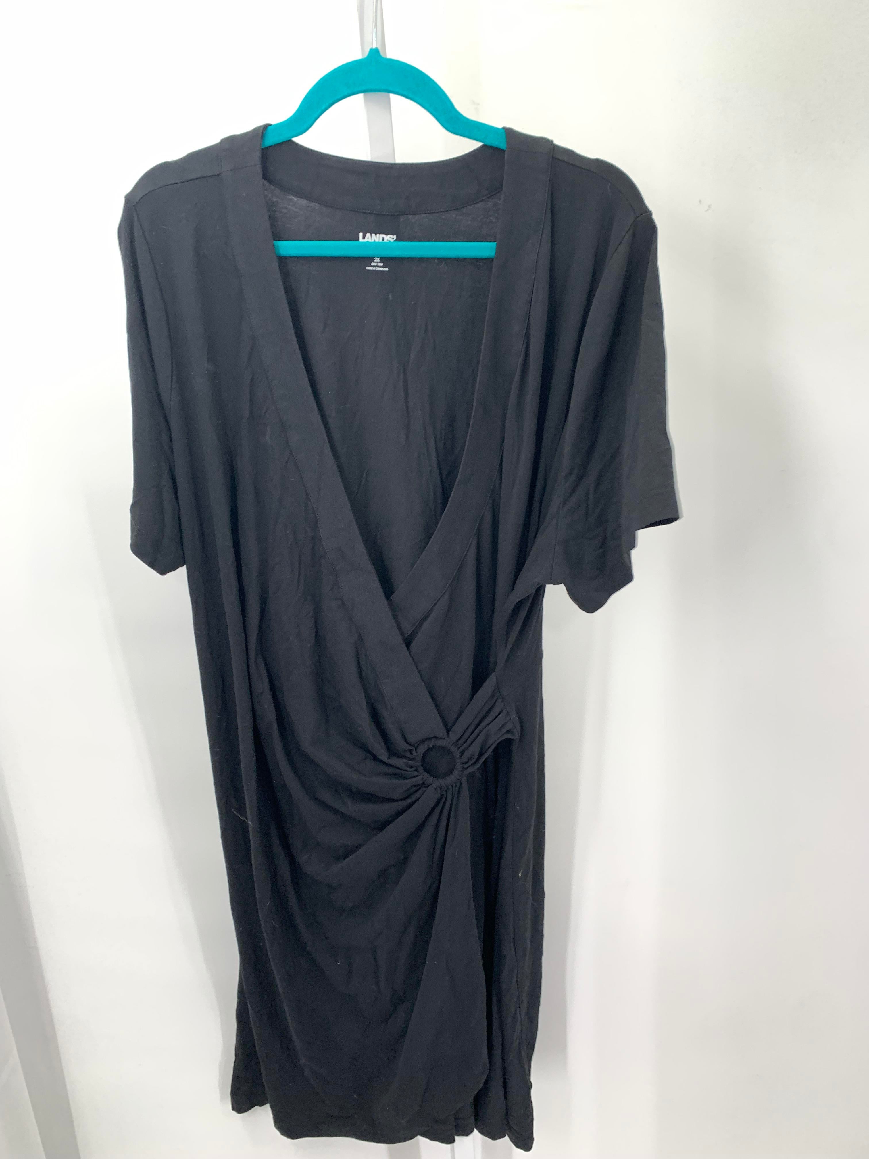 Lands End Size 2X Womens Short Sleeve Dress