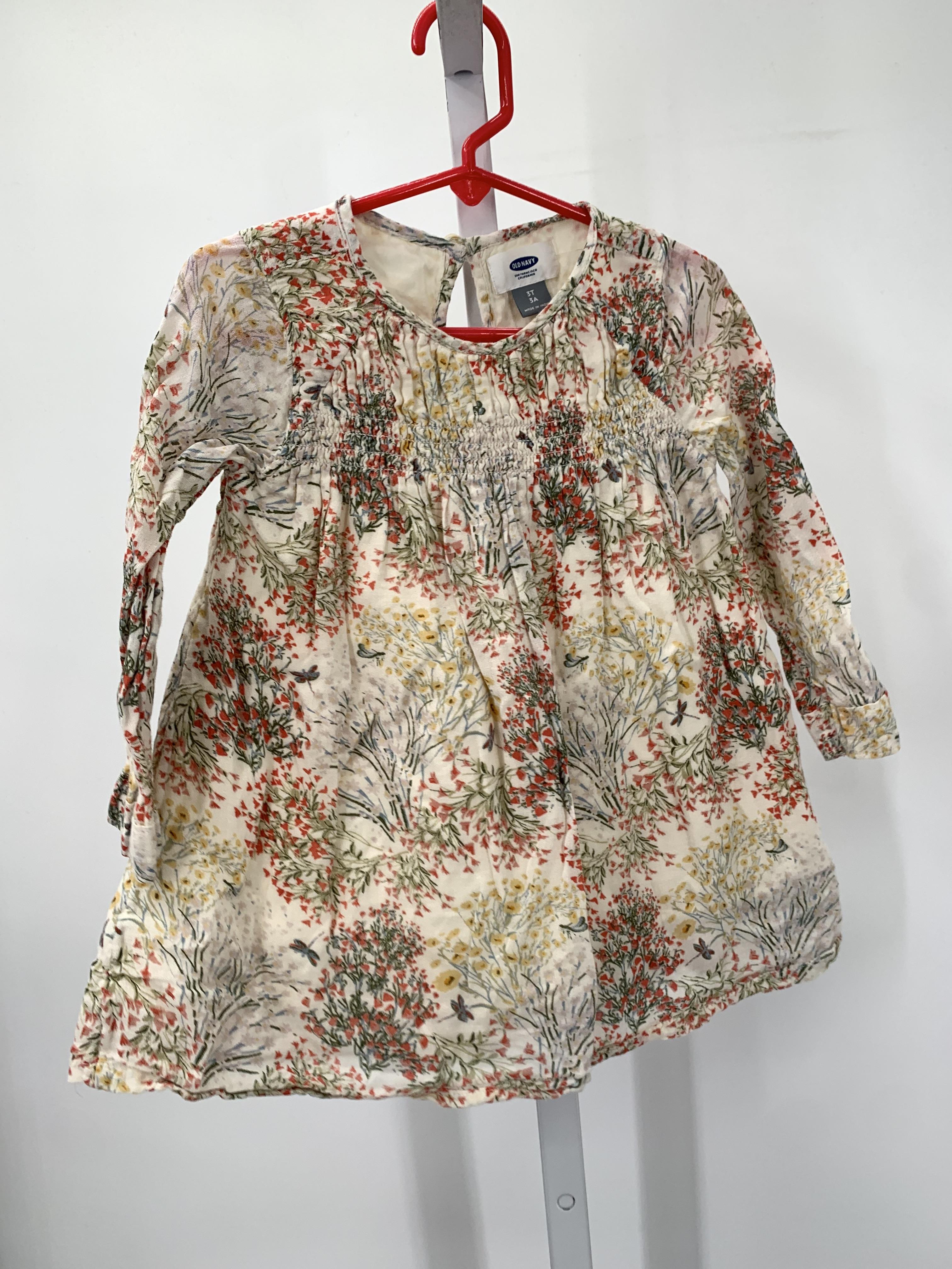 Old Navy Size 3T Girls Long Sleeve Dress